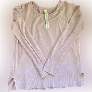 Lululemon knit pink sweater